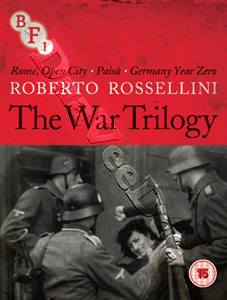 Roberto Rossellini |The War Trilogy | Roma citt aperta / Pais / Germania anno zero  | Rome, Open City / Paisan / Germany Year Zero  Blu-Ray